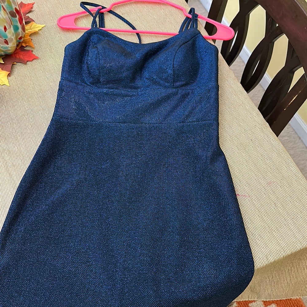 Blue shimmery homecoming dress
